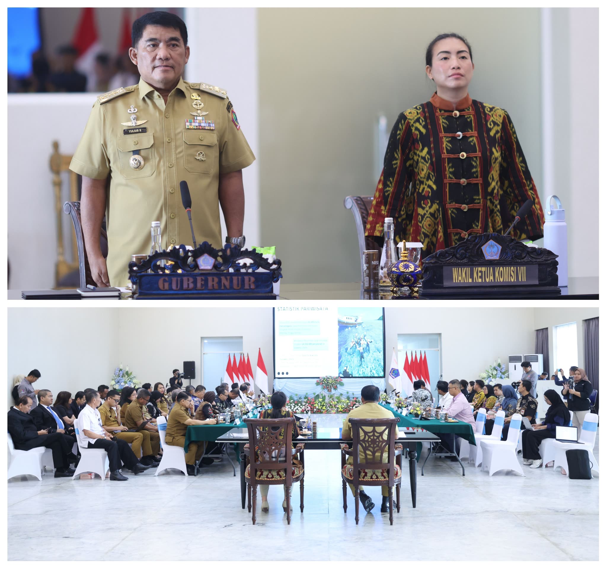Gubernur Yulius ke Komisi VII DPR RI Sebut Kemajuan Perekonomian dan Poin Aspirasi Warga Sulut 