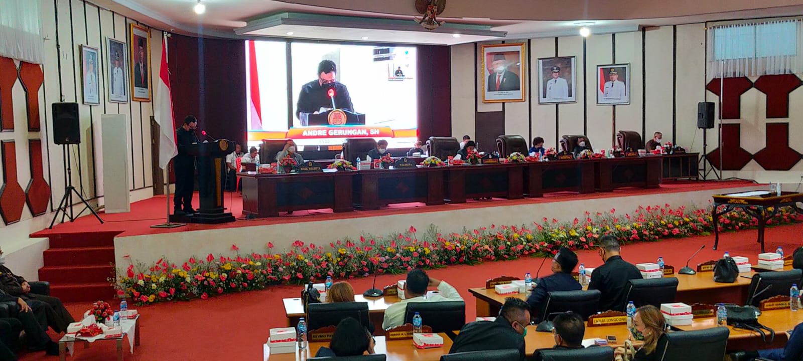 Andre Gerungan Bacakan Laporan Bapemperda