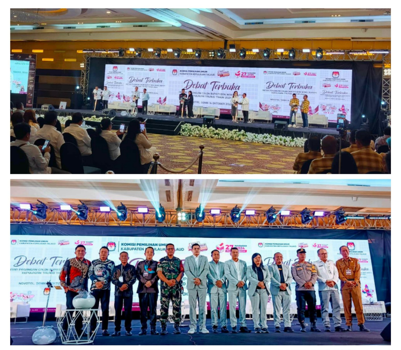 KPU Talaud Sukses Gelar Debat Publik Pertama 