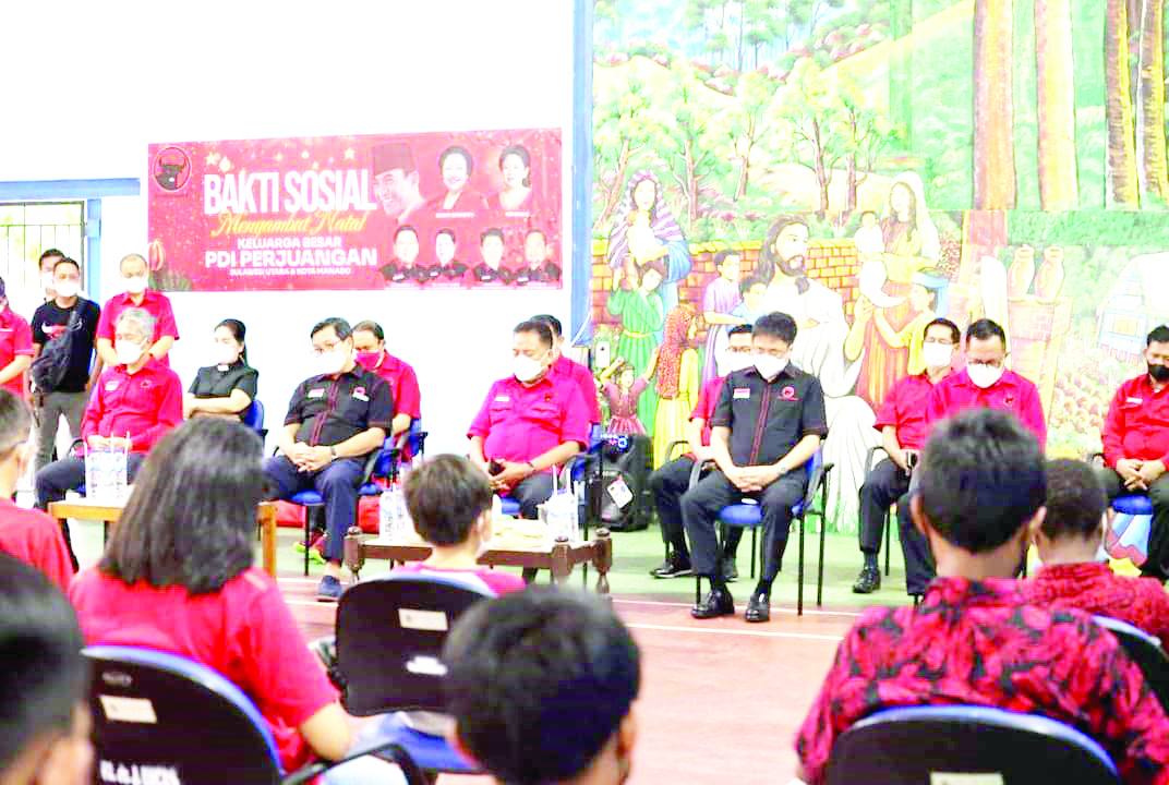 PDIP Sulut Marathon Gelar Baksos