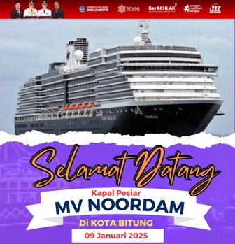 Besok Kapal Pesiar Mewah MV Noordam Sandar di Bitung, Walikota Ajak Masyarakat Jadi Tuan Rumah yang Baik