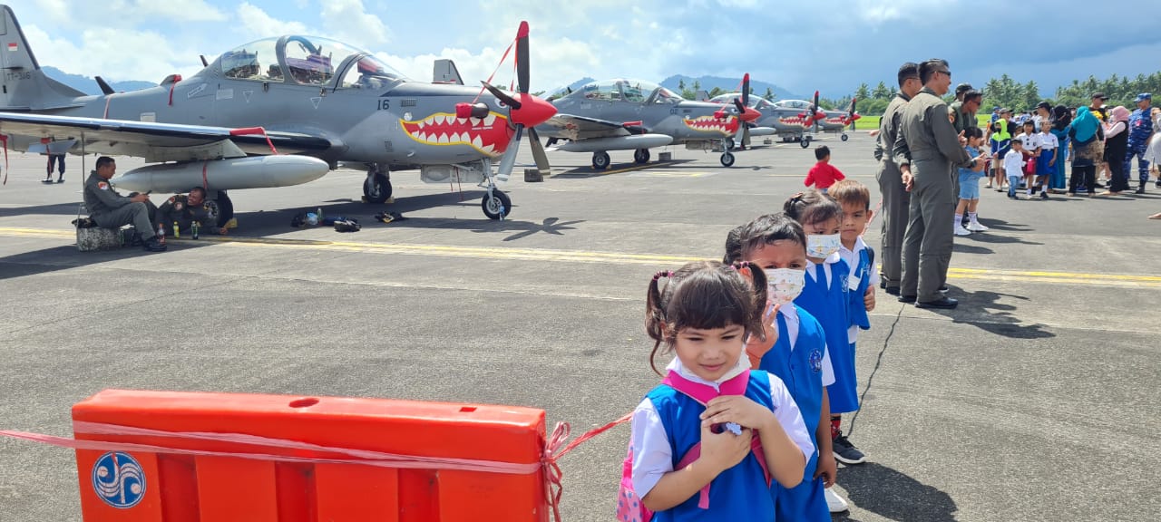  Static Show di Lanud Sri Manado Banyak Dikunjungi Masyarakat Sulut