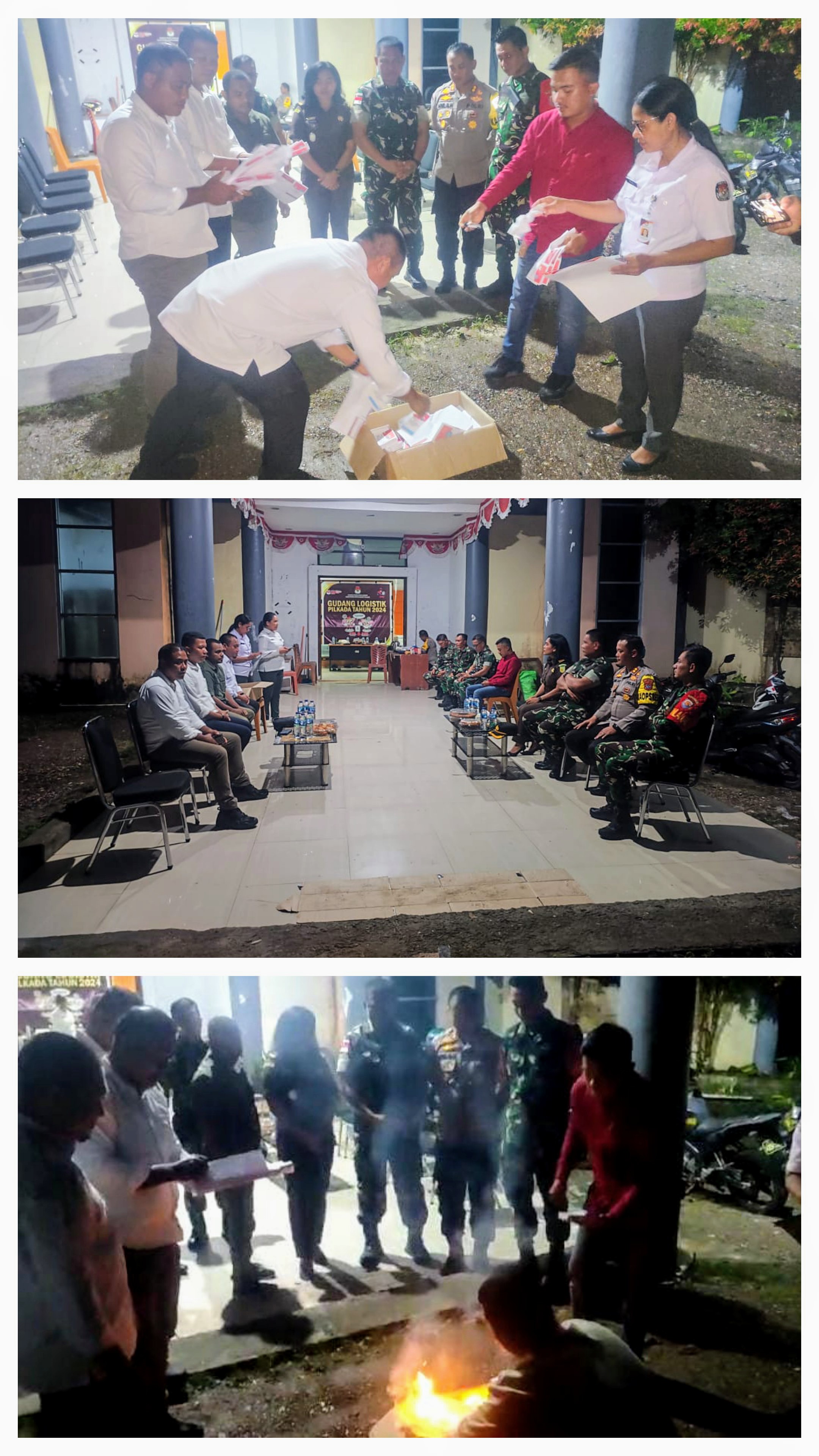 KPU Talaud Musnahkan 416 Surat Suara Sisa Untuk Gubernur dan Bupati 