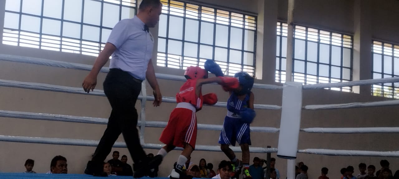 Ratusan Atlit Boxing Sulut Bersemangat di Iven Boxing On The Street Tomohon