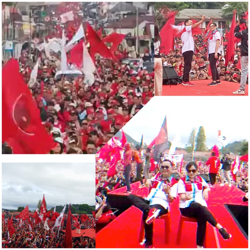 Spektakuler!!! Puluhan Ribu Pendukung Hadiri Kampanye Akbar CSSR di Tomohon
