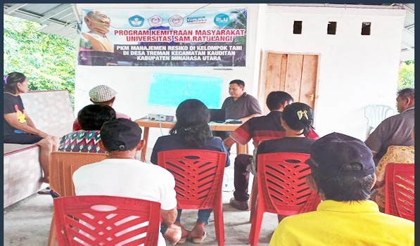 PKM Manajemen Resiko di Kelompok Tani Di Desa Treman Kecamatan Kauditan Kabupaten Minahasa Utara