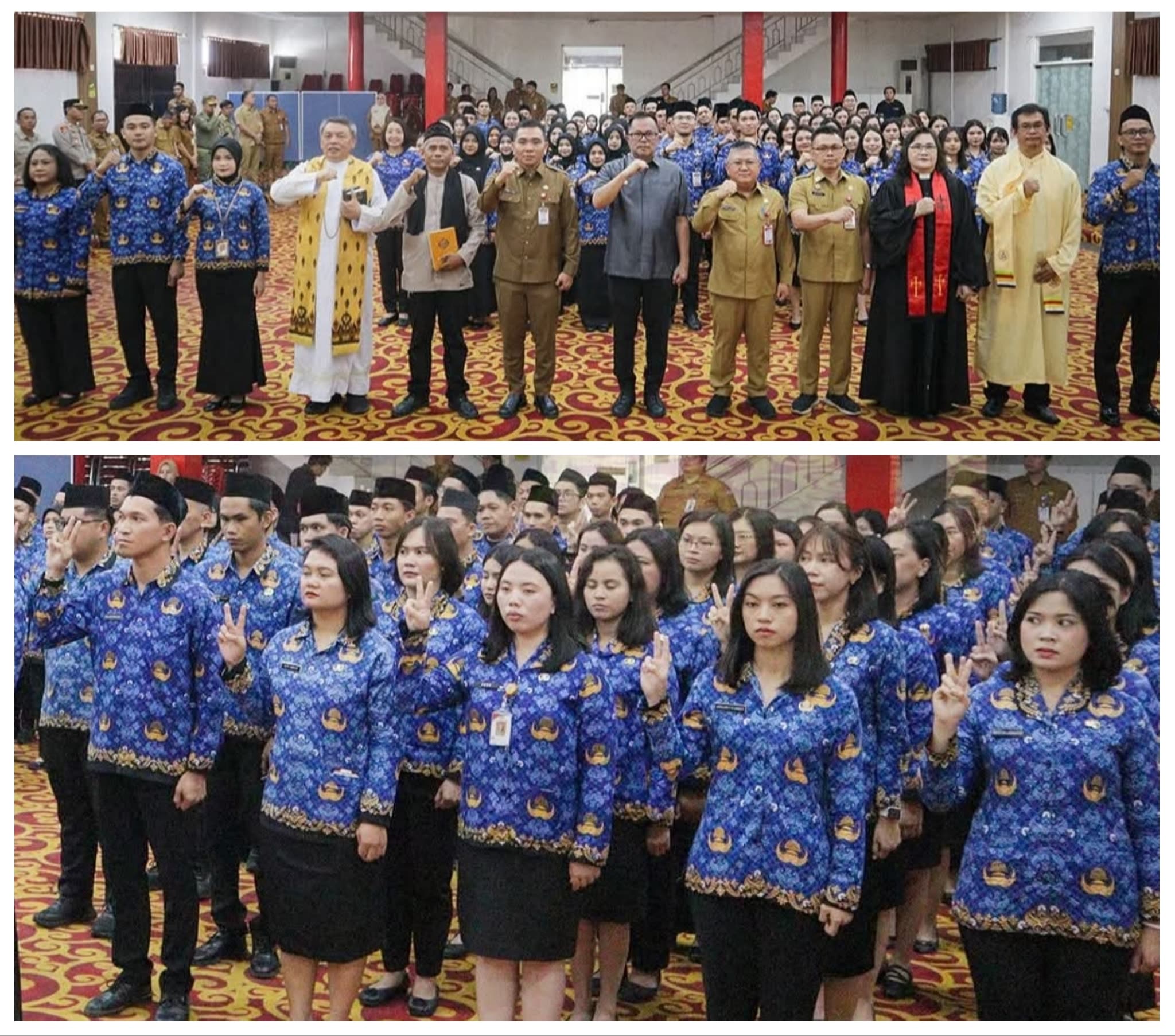 4 dari Sekretariat DPRD, Wawali Richard Sualang Teguhkan 92 ASN Pemkot Manado