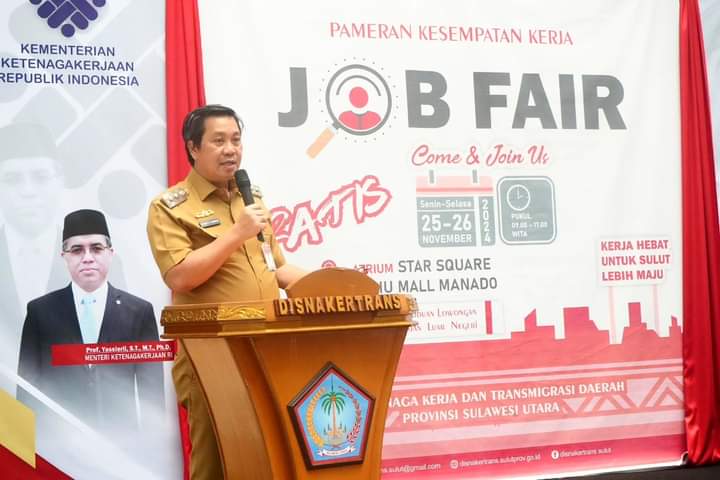 Gairahkan Perekonomian Sulut, Wagub Steven Kandouw Apresiasi Job Fair 2024