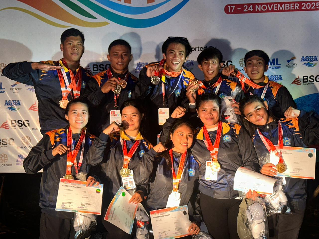 Tim Arung Jeram Kabupaten Sangihe Bawa Pulang Medali di Porpov Sulut 2025