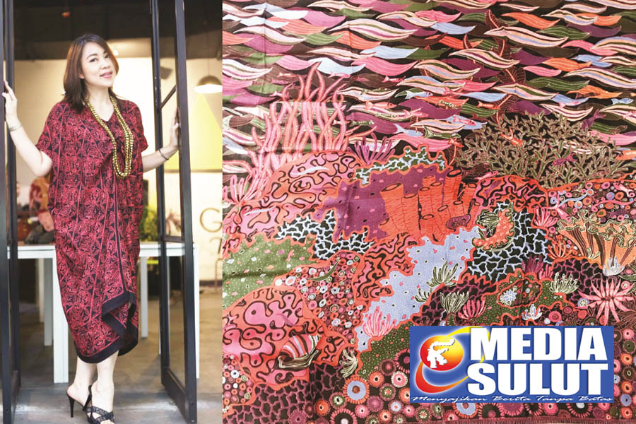 Sizzy Lukis Keanekaragaman Sulut di Atas Kain Batik 