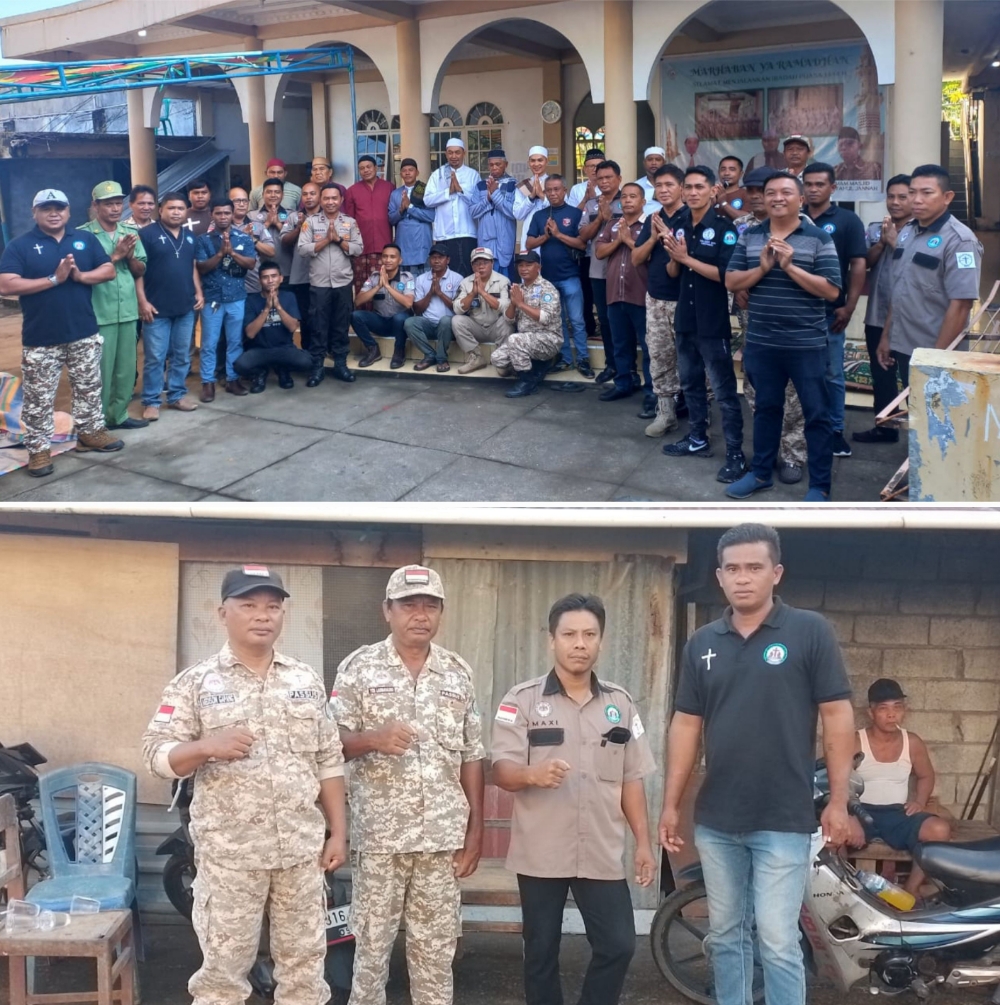 Panji Yosua Jaga Sholat Ied di Mesjid Miftahul Jannah Desa Watutumou Dua