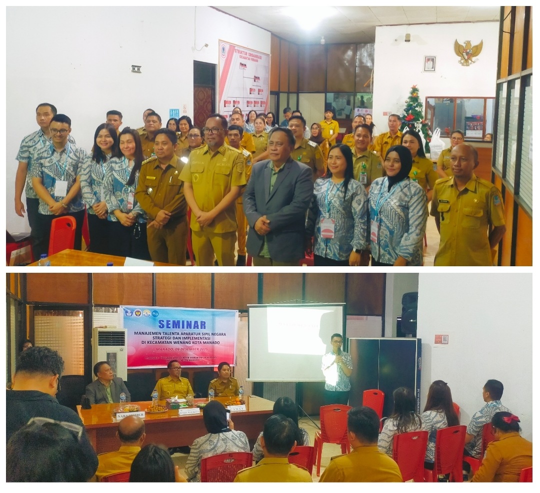 Wawali Richard Sualang Buka Seminar Manajemen Talenta ASN di Kecamatan Wenang 