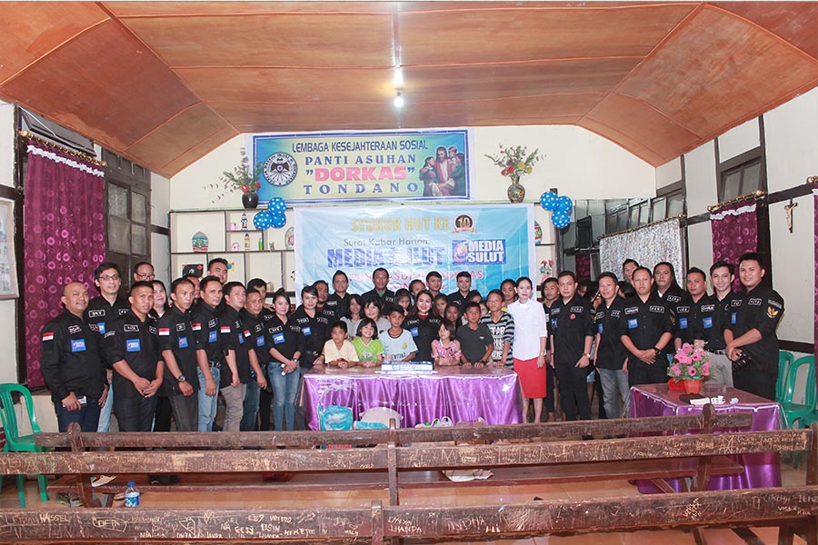 Media Sulut Berbagi Bersama Panti Asuhan Dorkas