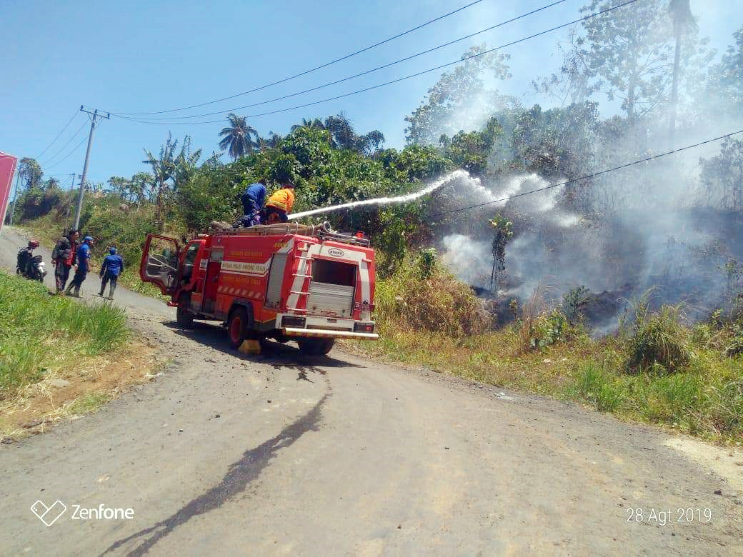 Dua Lahan Perkebunan Terbakar, Minahasa Rawan Karhutla