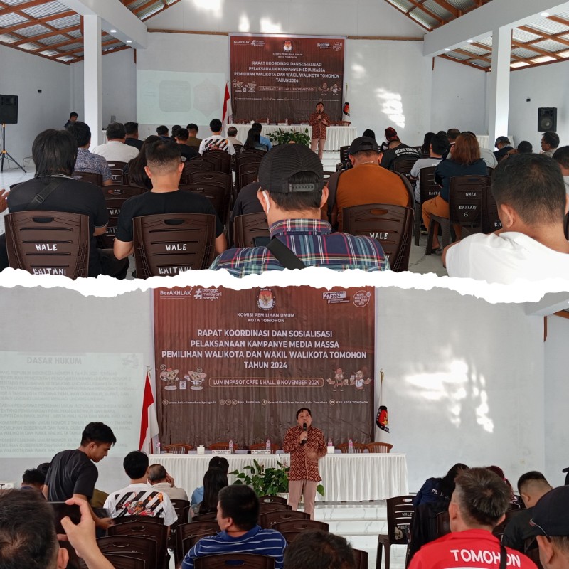 Peran Media dalam Kampanye Pilkada Tomohon 2024 Ditekankan dalam Rakor Sosialisasi