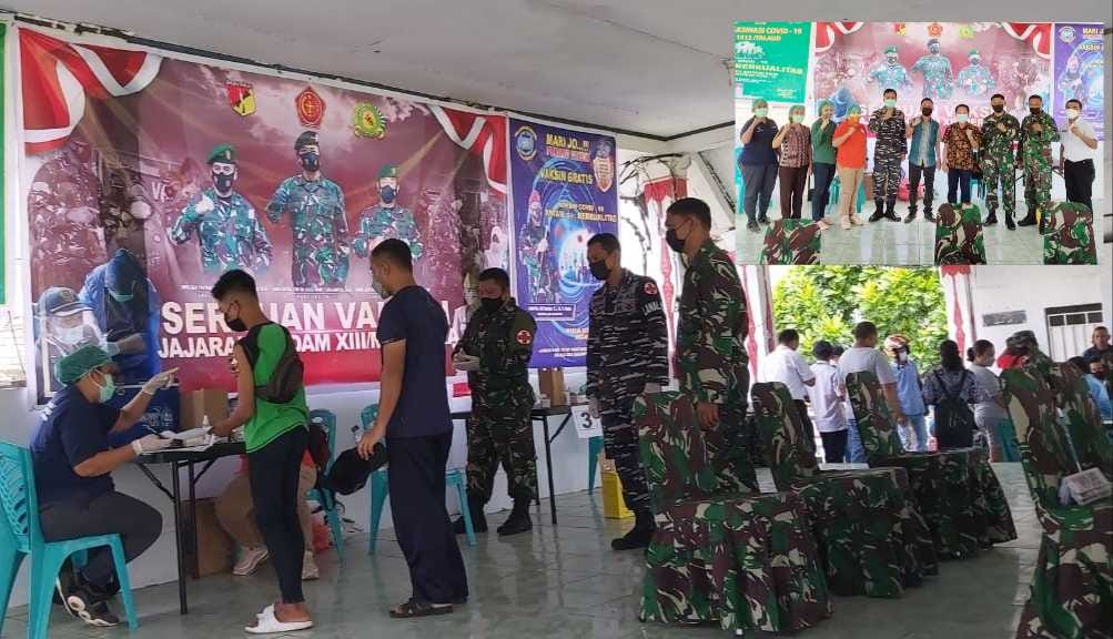 Pastikan Antibodi Publik, Kodim 1312/Talaud Giatkan Vaksinasi