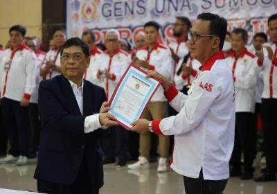 Apriano Ade Saerang Sah Ketua Percasi Sulut
