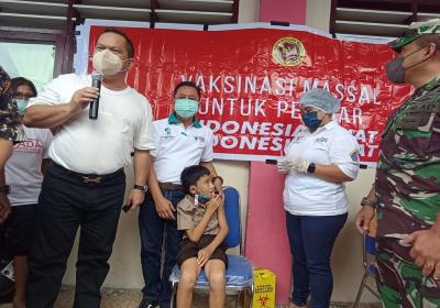 Bupati E2L Canangkan Vaksinasi Anak Usia 6-11 Tahun