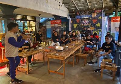 DAW Edukasi Keselamatan Berkendara #Cari_Aman Kepada Ikatan Motor Honda Sulut (IMHS)