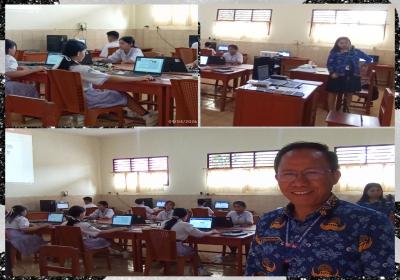 100 Persen Kelas 9 SMP Kristen Tomohon Ikut Tes Kemampuan Akademik