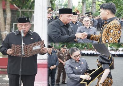 Bupati Robby Dondokambey dan Wabup Vanda Sarundajang Hadiri Upacara Hari Kesaktian Pancasila Tahun 2025 di Kabupaten Minahasa