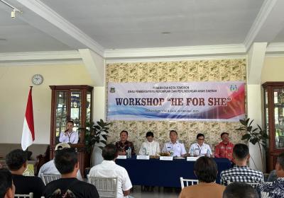 Wali Kota Tomohon Resmikan Workshop He for She