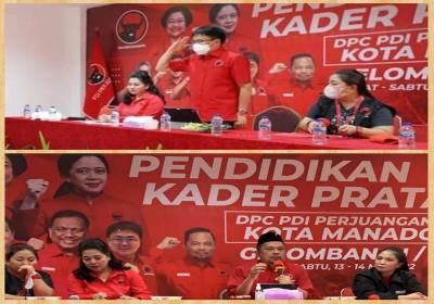 Angouw-Sualang Pemateri di Pendidikan Kader PDIP, Gerungan Beri Apresiasi
