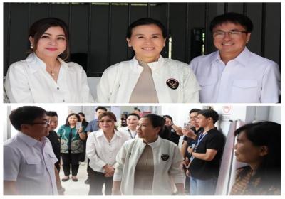 Wamen Veronica Tan Ketemu Walikota Andrei Angouw dan Ketua PKK Irene Pinontoan di Manado 